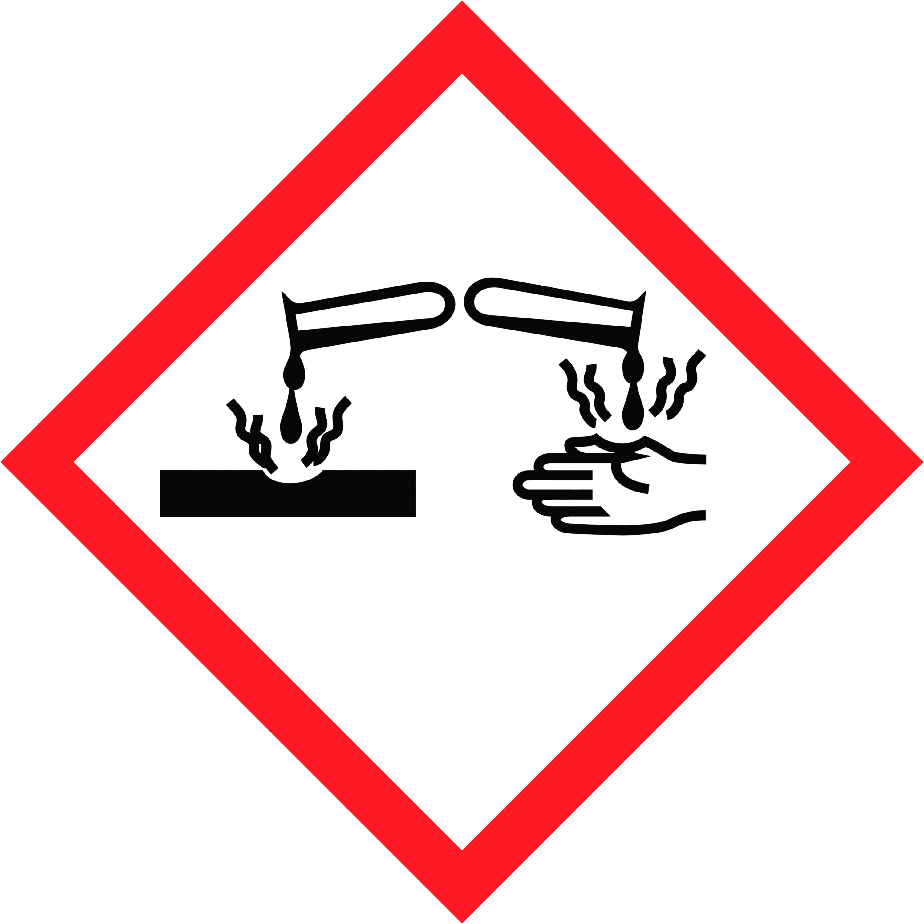 Corrosive - CLP Hazard Pictogram