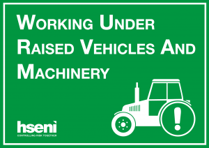 Working under raised vehicles and machinery